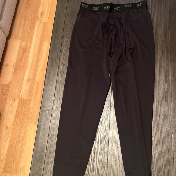 Men's Black Heat Lockers XL Thermal Pants - Picture 1 of 7